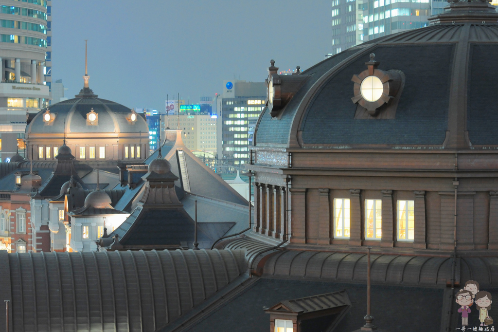 東京車站夜景拍攝地｜華麗的白色建築～丸之內 KITTE百貨，六樓露天展望台免費入場