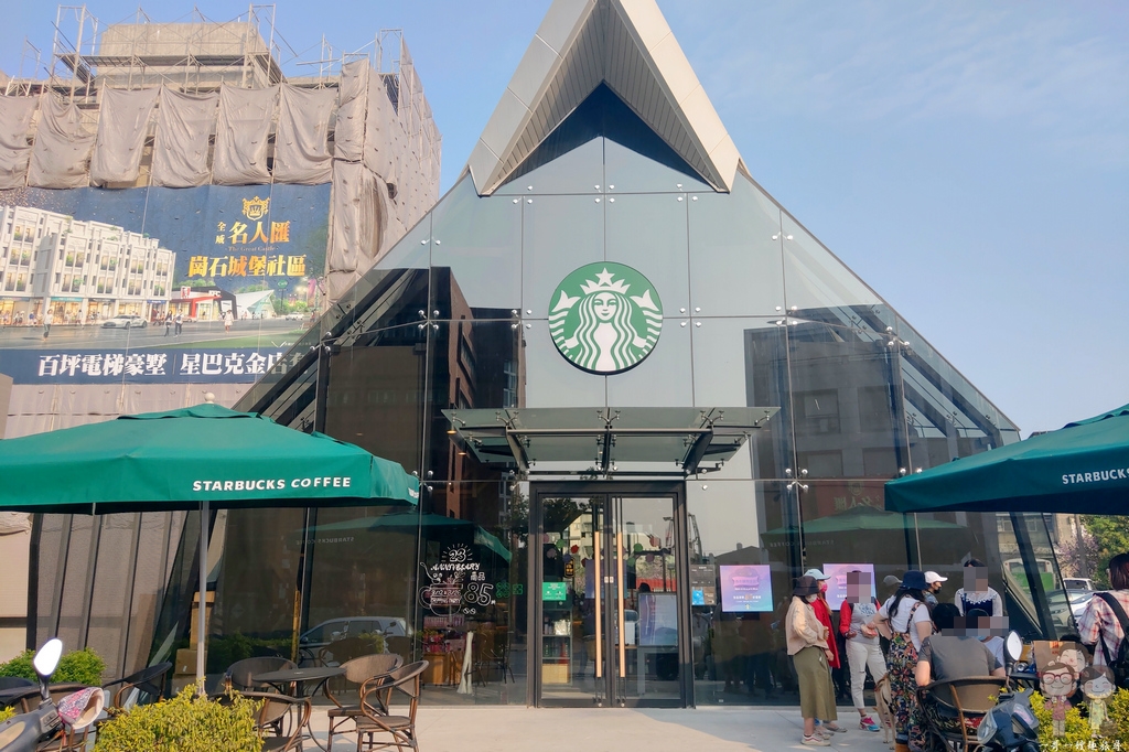 台灣特色星巴克｜STARBUCKS淡水雲門門市~藝術與咖啡的相遇，雲門劇場內玻璃咖啡屋～