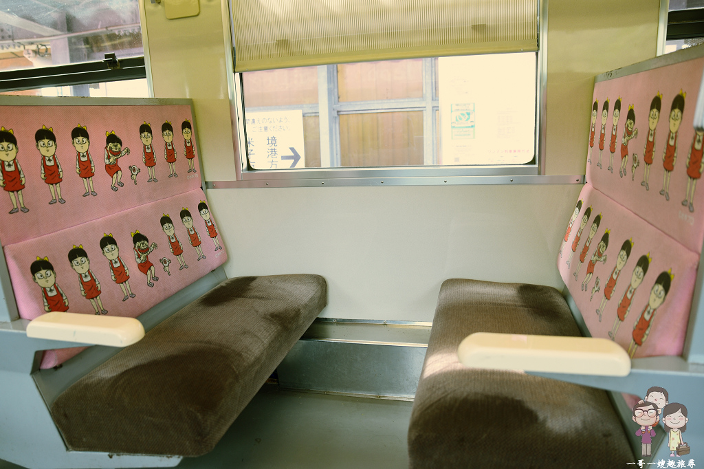 搭乘鬼太郎彩繪電車｜從米子站的0番月台出發，到境港找鬼太郎玩樂趣