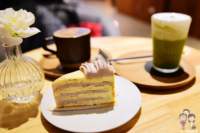 宜蘭羅東｜Reverse cake&coffee，超人氣甜點店，甜蜜蜜大甲奶香芋泥千層，晚來真的會吃不到