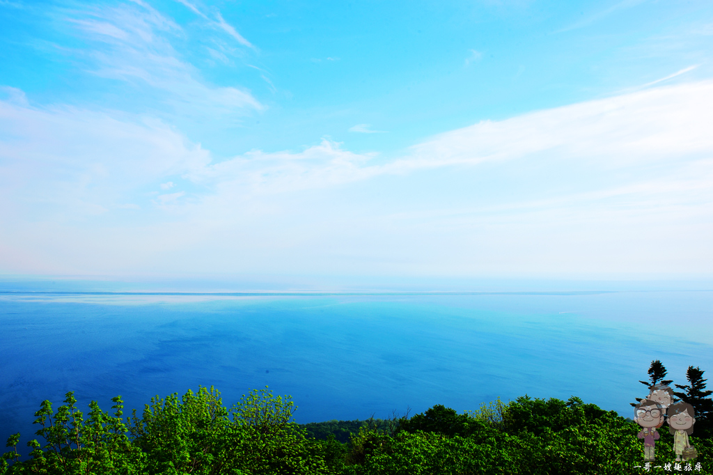 北海道道東佐呂間町｜半湖半海汽水湖，北海道最大．日本第三大的サロマ湖（佐呂間湖），360度無遮蔽展望台，還要小心熊出沒