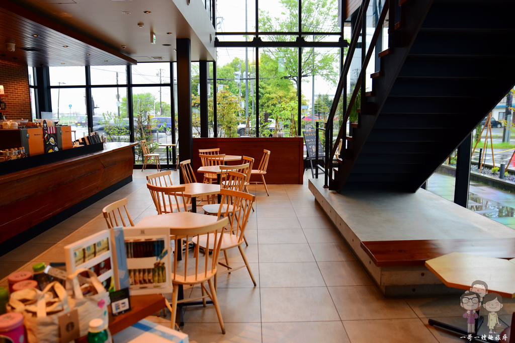 日本特色星巴克｜日北最東的STARBUCKS Coffee～ 釧路 鶴見橋店，感受道東清新自然的優閒氛圍