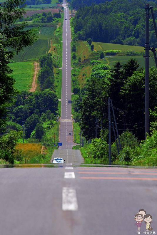 北海道上富良野八景｜看不到盡頭的雲霄飛車之路