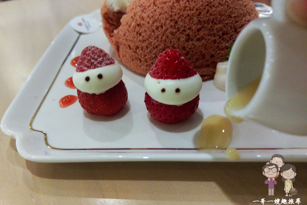 台北吃蛋糕(大同區)｜赤峰街甜點~蜜菓拾伍Migo’s Cakes，冬季限定的草莓戚風蛋糕，可愛到讓人下不了手