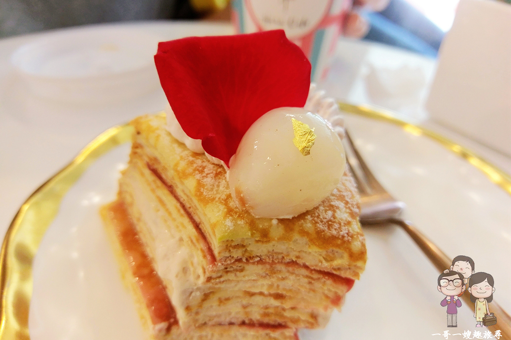 台北赤峰街吃甜點｜網路超人氣甜點～時飴Approprié，初夏必嚐的玫瑰荔枝覆盆子千層蛋糕