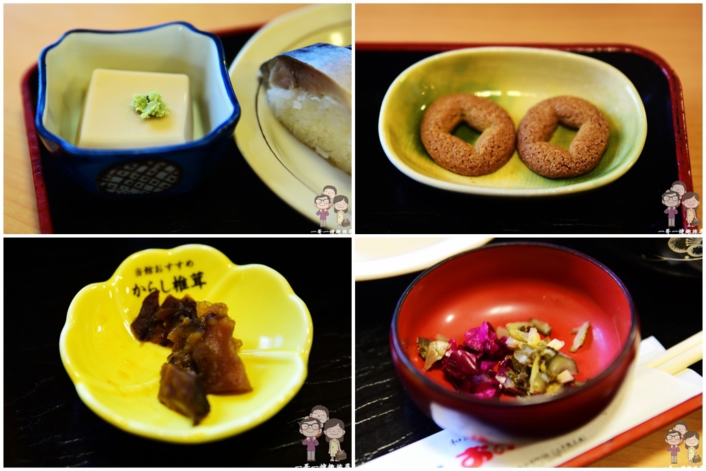 京都大原午餐美味｜三千院正對面，森善紀念品店內附設的食事處 ～鯖魚握壽司定食