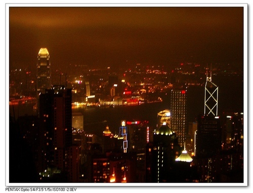 香港自由行｜太平山夜景