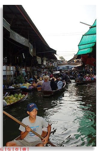 泰國景點｜丹能莎朵水上巿場