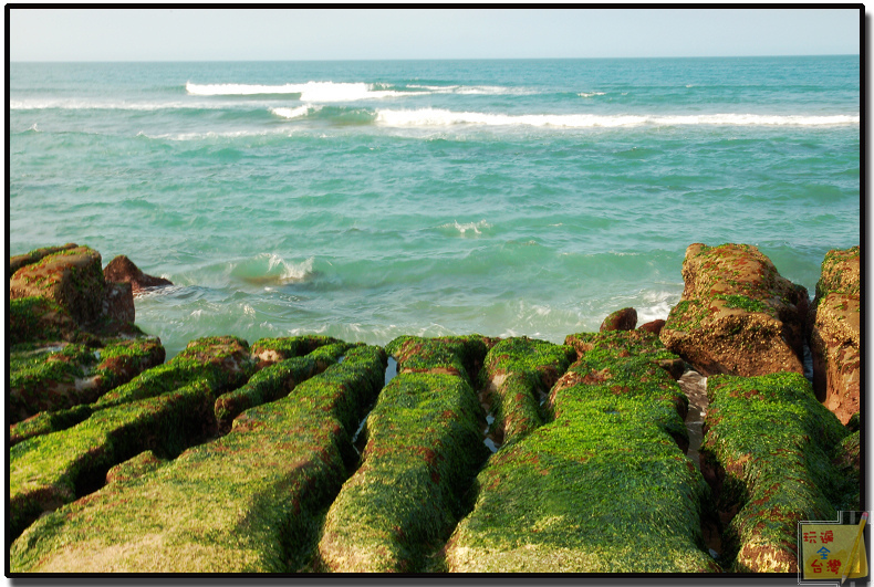 新北石門｜老梅石槽~海岸邊的綠寶石．一期一會，四月限定的景點